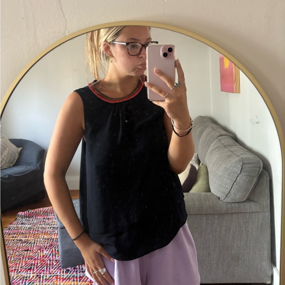 NWT J. Crew Navy Blue Blouse